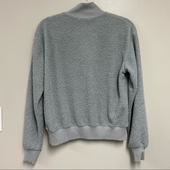 TOPSHOP | Boucle Fleece Sweatshirt Size 2 - Picture 2 of 7